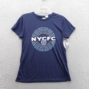 Concepts Sport Womens NYC Football Club Shirt Large Blue MLS Soccer‎ NEW